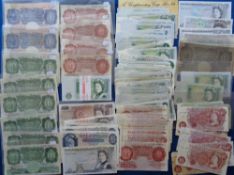 Bank Notes, British, a collection of 200+ notes to comprise 2 x £10, 8 x £5, 5 x blue £1, 150+ green