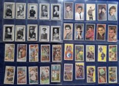 Trade cards, 9 sets, Weekly Welcome Lest We Forget cards (set 12 cards, fair/ near gd), Mister