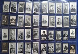 Cigarette cards, 103 cards, many Military themed a few other subjects including Actresses, Royalty