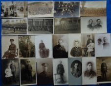 Postcards, Military, RP selection, mainly WWI, inc. portraits, wedding, couples, groups, War