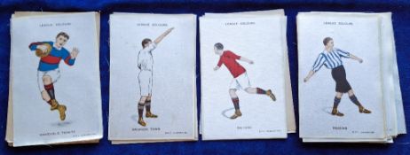 Tobacco silks, Godfrey Phillips, Football Colours P Sized, 30 different (gd/vg)