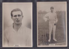 Cigarette cards, Phillips, Cricketers, (Premium size) 4 cards 135c. D C Robinson, 136c. Parker, &