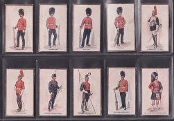 Cigarette cards, RJ Hill, Types of the British Army (set 20 cards, 13 with 'Verbena' backs and 7