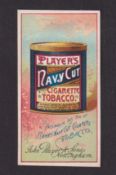 Cigarette card, Player's, Advertisement card, illustrated with a Player's Navy Cut Cigarettes &