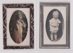 Cigarette cards, Kuit, 'Crosmedo' Bijou Cards, two type cards, one hand coloureds, Beauty & the