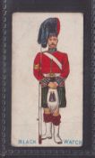Cigarette card, Orlando Cigarette & Cigar Co, Home & Colonial Regiments type card 'Black Watch' (