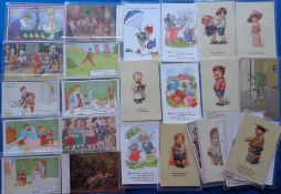 Postcards, Children, a collection of approx. 35 illustrated cards related to children. Includes
