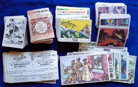 Trade cards, Selection Toffee Trefin Embarquement en Europe (set 48 cards, P size), Anglo Captain