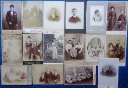 Photographs, Cabinet Cards, 47 cards to include family groups, portraits, babies, people with