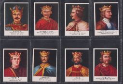 Cigarette cards, USA, ATC, British Sovereigns (Tareyton's finer quality' backs), 'M' size (set, 42