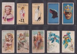 Cigarette cards, 104 unusual / scarcer cards from many series including J Biggs Flags (2), Clarke