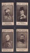Cigarette cards, Webb & Rassell, War Portraits, 4 cards nos 15, 22, 31 & 36 (some slight marks, gen.