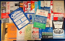 Football programmes, a collection of 60+ programmes mostly from the 1950's inc. Liverpool v Aston