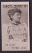Cigarette card, Taddy, Actresses, Collotype, type card, Miss Forsyth (gd) (1)