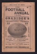 The Football Annual, 1899 by C.W. Alcock, 32nd Year of Publication. Softback first edition with