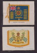Tobacco silks, Phillips, Regimental Colours & Crests (BDV), 'G' size (set, 120 silks) (some with