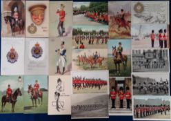 Postcards, Military, a mixed military selection of approx. 70 cards, mostly coloured regimental