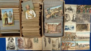 Postcards, Foreign, approx. 1500 cards covering many countries to include India, Gibraltar,