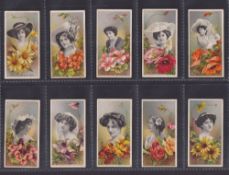 Cigarette cards, Taddy, Actresses with Flowers (set, 25 cards) (gd)