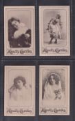Cigarette cards, Hignett's, Beauties, Gravure (Cavalier), four cards, ref. H198, pictures nos 26,