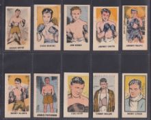 Trade cards, Kiddy's Favourites Popular Boxers, (set 50 cards) black captions except number 18