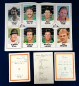 Cricket autographs, a selection of Australian signatures 1981 Australian Tour Brochure, fully signed