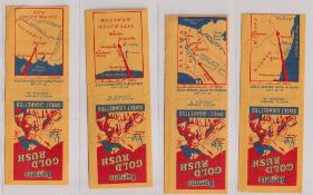 Sweet cigarette packets, Barratt's, Gold Rush, Gold Mining in Australia (set of 12 paper packets) (