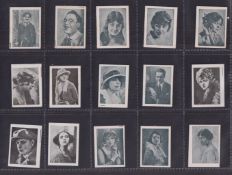 Trade cards, Spain, Mi Papel (Cigarette papers), Cinema Celebrities, Serie B, a collection of 47 'K'
