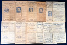 Football programmes, Reading FC, 1946/47, 12 home programmes, Southend, Bristol Rovers, Torquay,