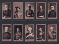 Cigarette cards, USA, American Tobacco Co Boer War Series 'B' (set 22 cards) including Winston