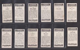 Trade cards, Barratt's, Famous Footballers, 11 pairs of cards, each one with a variety card, various