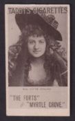 Cigarette card, Taddy, Actresses, Collotype, type card, Miss Lottie Collins (gd) (1)