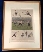 Football engraving, Sheffield United v Southampton, FA Cup Final, 19 April, 1902 played at Crystal