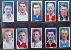 Cigarette cards, 9 sets all Football related, Godfrey Phillips (3, Soccer Stars, Famous Footballers,