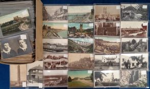Postcards, UK, a selection of approx. 550 cards to include views, hotels, multi-views, bridges,