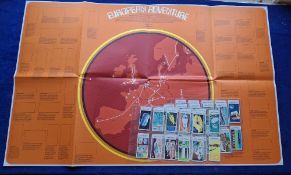 Trade cards, Lyons Maid, European Adventure (set 40 cards) all with original tokens attached, plus