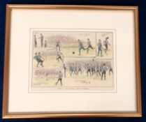Football engraving, Everton v West Bromwich Albion at Liverpool (Anfield!), 25 October 1890,