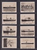 Cigarette cards, Canary Islands, Delgado, Ships of Different Nations, 'M' size (set, 98 cards) (