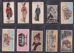 Cigarette cards, 10 scarce cards, Gloag (3, Home & Colonial Regiments (2), Types British Troops),