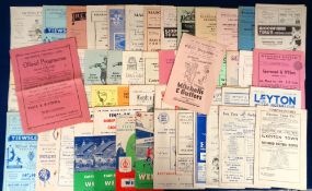 Football programmes, a collection of 50+ Non-League programmes, 1940/50's inc. Southwick v