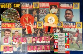 World Cup 1966, a selection of items inc. England v West Germany rosettes, Evening Standard World