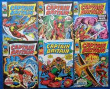 Comics, Captain Britain, 17 editions to comprise Nos 17, 18, 20, 21, 22, 23, 24, 25, 27, 28, 29, 30,