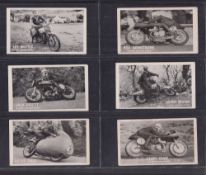 Trade cards, Castrol Oil, Famous Riders (set, 18 cards) (gd/vg)