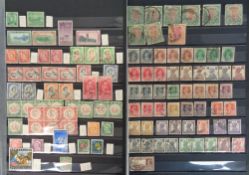 Stamps, Collection of world stamps, used, housed on black album pages to include Australia,