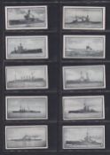 Cigarette cards, Mitchell British Warships 1st Series (set 25 cards) (gd/vg)