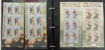 Stamps, Thematic collection of Nelson and Trafalgar related stamps and covers, to include Ascension,