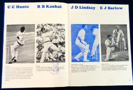 Cricket autographs, a 1967 Rothman's World Cup Souvenir programme with images of the 12 Rest of