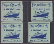 Trade cards, Picturettes Merchant Ships (set 60 cards in 30 joined pairs, sold with the 10