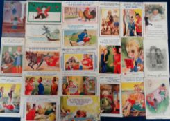 Postcards, Comic, a selection of approx. 45 cards with Bamforth published cards (1950s and 70s).