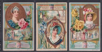 Trade cards, Liebig, two sets, Our Grandmothers ref. S787 & In Springtime, ref. S907, both German